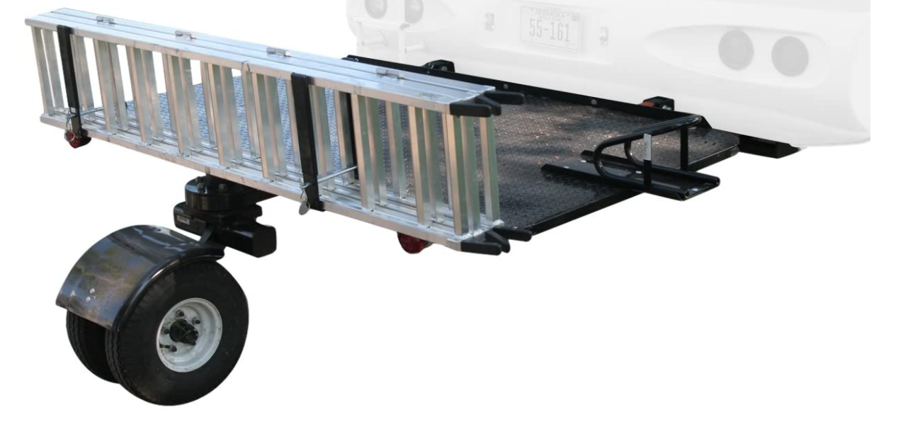 Trailer hitch cargo best sale carrier with wheels